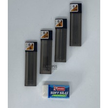 Tombow 0.5 2h Uç + 3 Adet 0.5 B Uç +Mikro Silgi