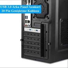 Koodmax 19 Pin USB 3.0 Arka Pci Panel Braketi 2 Port Çoklayıcı KABLOI-50CM-YH21