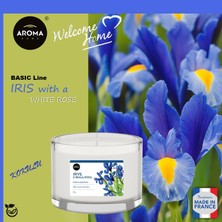 Aroma Basic Line Kokulu Mum Iris With A White Rose  115GR.