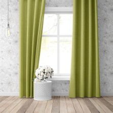 Goccia Blackout Karartma Tek Kanat Fon Perde Fıstık Yeşili