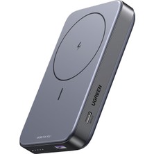 Ugreen 10.000 mAh 22,5W Magsafe Wireless Standlı Kablosuz Hızlı Powerbank 1xUSB-A, 1xUSB-C, Uzay Grisi - 15086