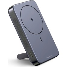 Ugreen 10.000 mAh 22,5W Magsafe Wireless Standlı Kablosuz Hızlı Powerbank 1xUSB-A, 1xUSB-C, Uzay Grisi - 15086