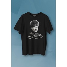 Kendim Seçtim Atatürk Gazi Mustafa Kemal Kalpaklı Baskılı Tişört  T-Shirt