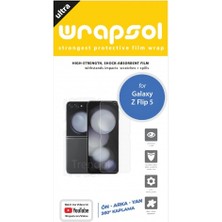 Wrapsol Galaxy Z Flip 5 Full Body Tam Kaplama 360 Derece Koruyucu Poliüretan Film