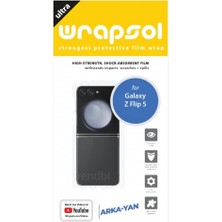 Wrapsol Galaxy Z Flip 5 Arka Yan Koruyucu Poliüretan Film