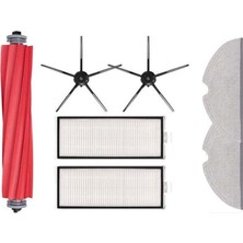 Populer Roborock Q7 Max + Uyumlu Siyah Fırça Filtre Aksesuar Seti