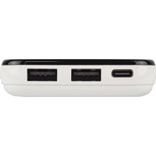 Gizzodo S-Lınk IP-G2710 10000MAH Powerbank 2 USB Port Beyaz LCD Göstergeli Powerbank