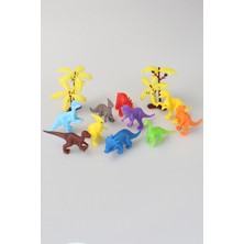 Toy Play 12 Parça Renkli Mini Dinozor Figür Seti 4-6 cm SKU683