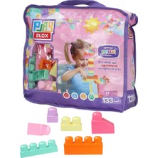 Play Blox 3004 Pastel Renkler Mega Blok Seti 133 Parça Pembe Çantalı
