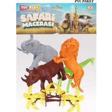 Toy Play 6 Parça Renkli Safari Hayvanları Figür Seti 13-16 cm SKU690