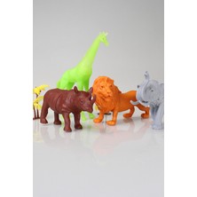 Toy Play 6 Parça Renkli Safari Hayvanları Figür Seti 13-16 cm SKU690