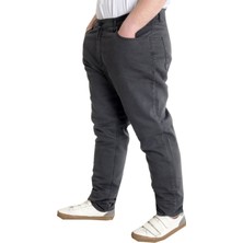 ModeXL  Büyük Beden Erkek Pantolon Kot Klasik 5cep Focus 23904 Füme
