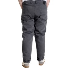 ModeXL  Büyük Beden Erkek Pantolon Kot Klasik 5cep Focus 23904 Füme