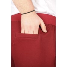 ModeXL  Büyük Beden Erkek Kapri Straight Basic 20500 Bordo