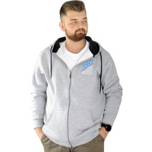 ModeXL  Erkek Sweat Fermuarlı Free Your Mind 22536 Grimelanj