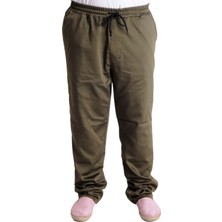ModeXL Erkek Pantolon Keten Jogger Haki 23913 Desenli Model ile Şık ve Rahat