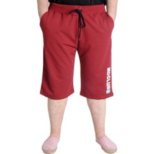 ModeXL  Büyük Beden Erkek Kapri Md Club 23508 Bordo