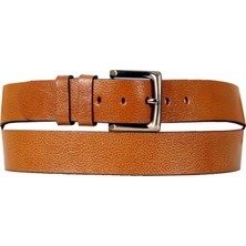 ModeXL  Erkek Kemer 4cm Orta Boy Deri Kemer 4252 Taba