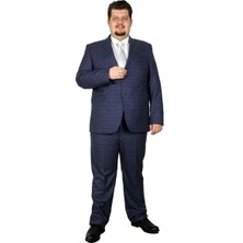 ModeXL  Büyük Beden Takim Elbise Santos 19013 Lacivert