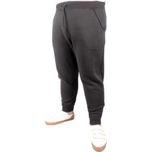 ModeXL Erkek Recycle Kışlık Eşofman Altı 3ip Siyah 4XL Kaliteli Penye Kumaş B20580