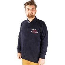 ModeXL  Erkek Sweat Polo Selanik Embroidered 20442 Lacivert