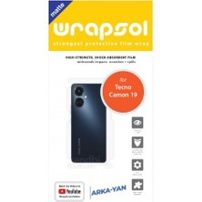 Wrapsol Tecno Camon 19 Mat Arka ve Yan Koruyucu Poliüretan Film