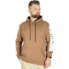 ModeXL  Erkek Sweat Kapşon Kanguru Wintergame 22541 Sütlükahve