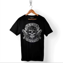 Kendim Seçtim Kuru Kafa La Coka Nostra Gun In Your Mouth Baskılı Tişört  T-Shirt