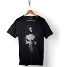 Kendim Seçtim The Crazy Punisher War Cezalandırıcı Logo Baskılı Tişört  T-Shirt