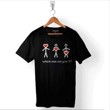 Kendim Seçtim Whıch One Are You Hangisi Sensin Sosyal Mesaj Baskılı Tişört  T-Shirt