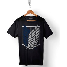 Kendim Seçtim Attack On Titan Regiments Scout Symbol Baskılı Tişört  T-Shirt