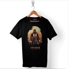 Kendim Seçtim Assassin's Creed The Movie Callum Lynch Black Baskılı Tişört  T-Shirt