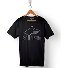 Kendim Seçtim Göktürkçe Türk Bozkurt Logosu Baskılı Tişört  T-Shirt