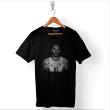 Kendim Seçtim The King Leo Lionel Messi Barcelona Forma Beyaz Baskılı Tişört  T-Shirt