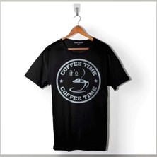 Kendim Seçtim Coffee Tıme Kahve Zamanı Çay Espresso Mocha Mokka Baskılı Tişört  T-Shirt