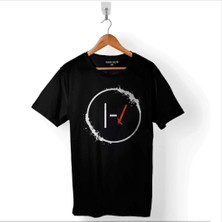 Kendim Seçtim Twenty One Pilots Logo Stressed Out Baskılı Tişört  T-Shirt