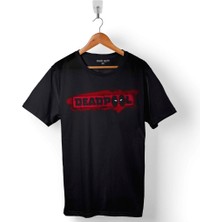 Kendim Seçtim Deadpool 1 2 3 Logo Baskılı Tişört  T-Shirt
