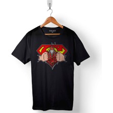 Kendim Seçtim Superman Spiderman Super Spider Man Örümcek Adam Baskılı Tişört  T-Shirt