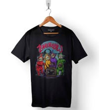 Kendim Seçtim Teletabıs Zombotubbies Zombi Baskılı Tişört  T-Shirt