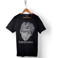 Kendim Seçtim Bts Bangtan Boys Taehyung Logo Baskılı Tişört  T-Shirt