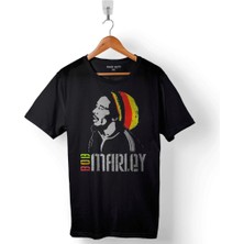 Kendim Seçtim Reggae Bob Marley Müzik Krali Baskılı Tişört  T-Shirt