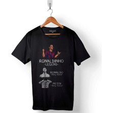 Kendim Seçtim Ronaldınho Efsane Messı Ronaldo Baskılı Tişört  T-Shirt