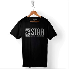 Kendim Seçtim The Flash Star Lab Team S.t.a.r. Laboratories Baskılı Tişört  T-Shirt