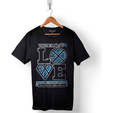 Kendim Seçtim Exo + Xoxo + Love Logo You Are My Baskılı Tişört  T-Shirt