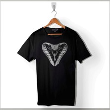 Kendim Seçtim Kral Kobra Kara Yılan King Black Snake Cobra Baskılı Tişört Unisex T-Shirt