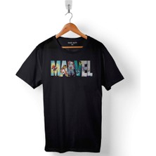 Kendim Seçtim Marvel Spiderman Hulk Deadpool Iron Man Baskılı Tişört Unisex T-Shirt