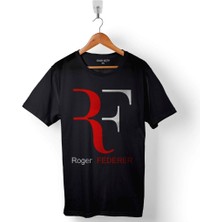 Kendim Seçtim Tenis Roger Federer The Perfect Start Baskılı Tişört Unisex T-Shirt