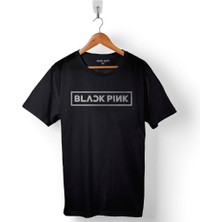 Kendim Seçtim Black Pink Blackpink Logo Baskılı Tişört Unisex T-Shirt