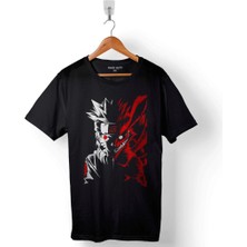 Kendim Seçtim Naruto Fox Two Face Pranav Patel Baskılı Tişört Unisex T-Shirt