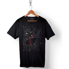 Kendim Seçtim Naruto Nanatsu Itachi Crow Karga Baskılı Tişört Unisex T-Shirt